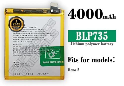 Image of BLP735 Battery for Oppo Reno 2F 2Z PCKM70, PCKT00, PCKM00, CPH1945, CPH1951, PCKM80 Battery with 1 Year Warranty****(U245)