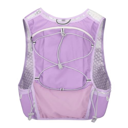 Sac à dos d'hydratation 5L léger ajustable violet pour trail running homme femme