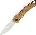 Stone River Gear Ceramic Folding Hunting Knife with Olivewood Handles