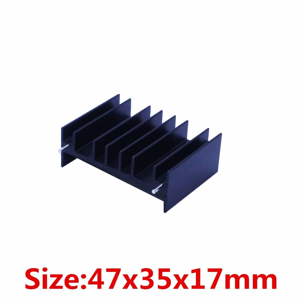 Dissipatore di calore fai da te (5 pz/lotto) 47x35x17mm Dissipatore di Calore Radiatore Dissipatore di Calore for MOS Triodo Diodo Dynatron IC Raffreddamento Elettronico di Raffreddamento