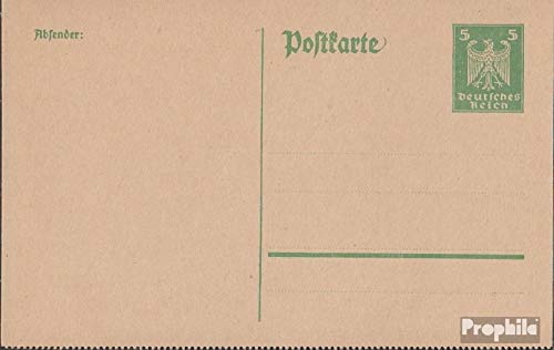 Carte postale Allemand Empire P156II 1924 Adler document entier postal inutilisé