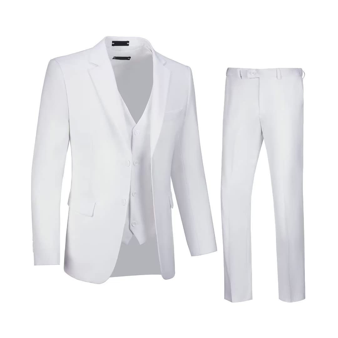Men's Suits Tuxedo Suit Outfits for Men 3 Pieces Mens Wedding Business Formal Suit Set Jacket Vest Pants