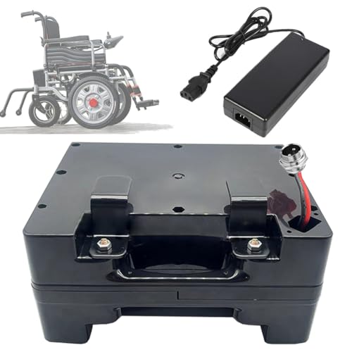 SSCYHT Batterie au Lithium 24 V 20 Ah 25 Ah 18 Ah Batterie Rechargeable 24 V Batteries pour fauteuils roulants électriques pour Moteur 100 W - 600 W avec...