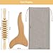 2 Pcs Wooden Gua Sha Tools Lymphatic Drainage Tool, Machomby Wood Therapy Massage Tools Manual Gua Sha Tools Anti Cellulite Massage Tool for Gua Sha Massage, Maderotherapy, Body Sculpting
