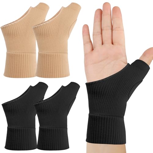 2 Pairs Daumenbandage Rechts und Links - Schwarz & Farbe Daumensattelgelenk Bandage, Daumenbandage Rechts, Atmungsaktive Daumenstütze, Daumenschiene für Arthritis Sehnenscheidenentzündung (Größe L) 2 Pairs Daumenbandage Rechts und Links - Schwarz & Farbe Daumensattelgelenk Bandage, Daumenbandage Rechts, Atmungsaktive Daumenstütze, Daumenschiene für Arthritis Sehnenscheidenentzündung (Größe L)