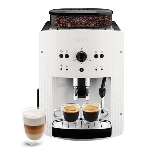 A découvrir pour les amateurs de café ! 11 Krups - EA8105 - Machine à Café Automatique avec Buse Vapeur "Cappuccino" - Blanc