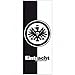 Produktbild Eintracht Frankfurt Badetuch schwarz/weiß 70x180 cm