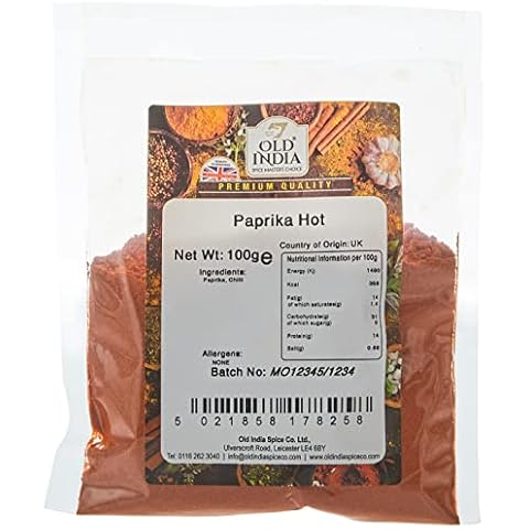 Old India Paprika Hot Spice 100g Cover