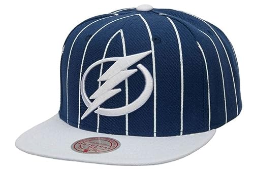 Mitchell & Ness Tampa Bay Lightning Snapback Azul Blanco miniatura 1