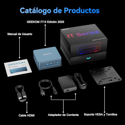 Miniatura 12 de Geekom Nuc Mini Pc Mini It13, 13 Generación Intel I7-13620h 10 Núcleos, 16 Hilos, Hasta 4,9 Ghz , Mini Ordenador, 32 Gb Y 1 Tb Windows 11 Pro, Mini Ordenador De Sobremesa Nuc I7