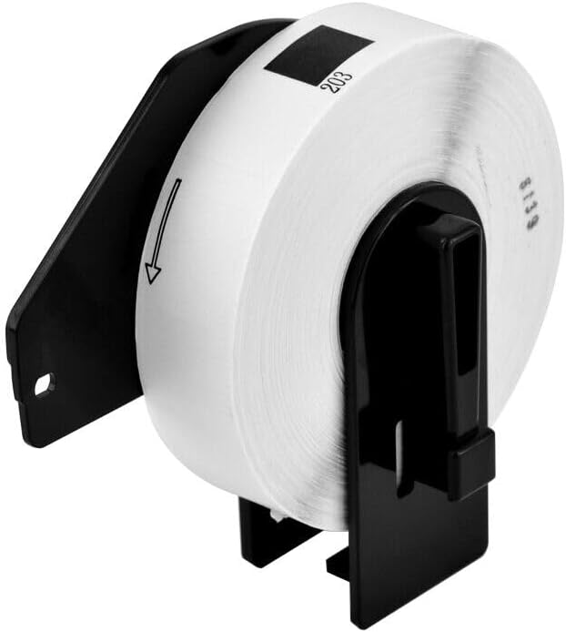 Cruxer File Folder Labels Replacement for Brother DK-1203, 0.66" x 3.4" 300 Labels Per Roll White Paper with Frame use with Brother QL Label Printers QL-550 QL-570 QL-570VM, QL-580N QL-650TD QL, 10x