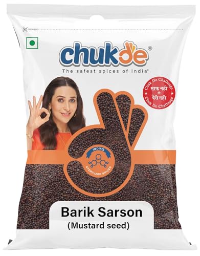 Image of Chukde - Tej Patta 50 Gm (Pack Of 2) - Barik Sarso 100 Gm (Pack Of 5) - Whole Spices - Combo Pack