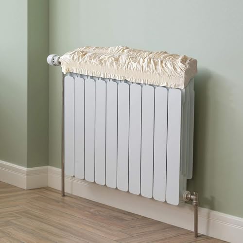 Copricalorifero Magico Elasticizzato in Beige, Estensibile da 40 a 80