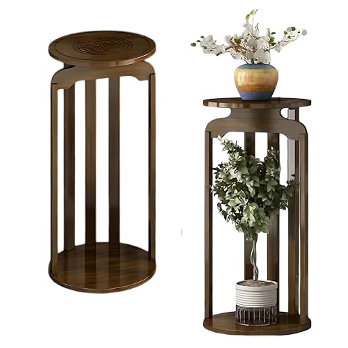 perlifefect Plant Stand, Display Stand For Plant, Antique and Crafts, Indoor/Outdoor Wood Plant Holder, Flower Pot Stand, Sturdy Planter Stand, Display Stand (65CM/25-INCH)