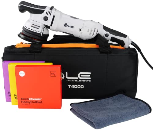 ADVANTUSE - Liquid Elements T4200 Sets- 125mm 950Watt 15mm Exzenter Hub - mit DREI Koch Chemie Pads (Maschine + Pads)