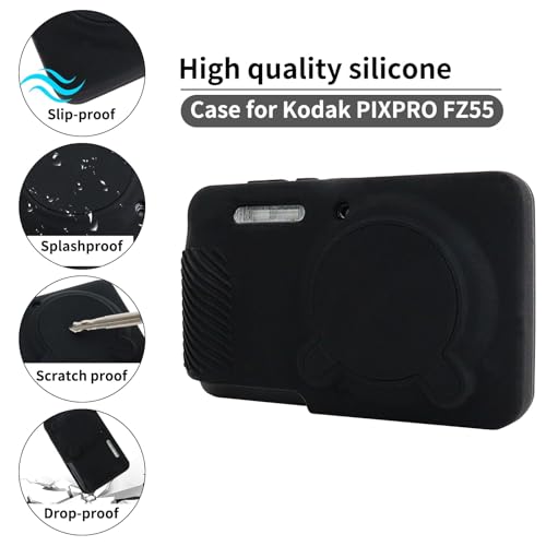 Funda de silicona Rieibi para Kodak PIXPRO FZ55 miniatura 3