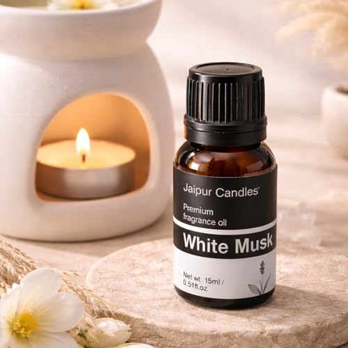 Image of Fragrance Oil | 15 ml | Aroma Oil for Home Fragrance | Best for Aromatherapy | Use in Diffusers, Candles, Air Fresheners (15ML, White Musk)