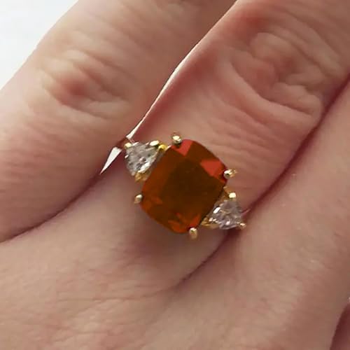 Luxury Bright Zirconia Ring Female Bridal Wedding Band Jewelry Engagement Accessories4