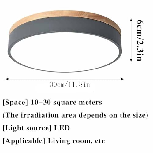 Plafonnier LED de chambre à intensité variable 3000-6000K