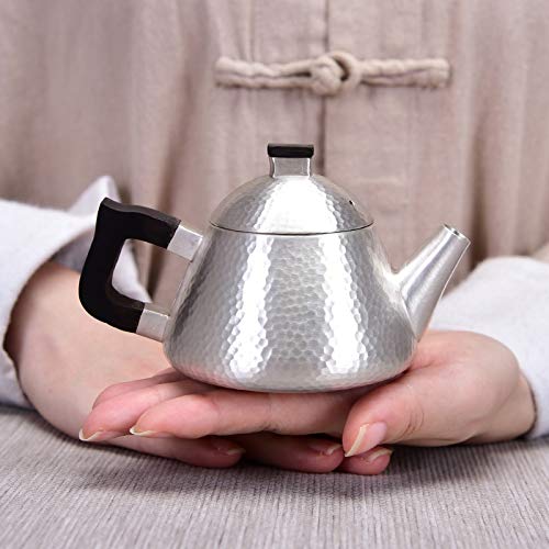No-Branded Teiera d'Argento hkrstssxj Servizio da tè di Acqua Calda Teiera Pot a Mano Teiera Set Bicchieri Sterling… - immagine 7