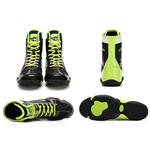 Image of Mens Boxing Shoes High Top Wrestling Training Boots Non Slip | professiona boxing shoes for men boxing sneakers women wrestling shoes