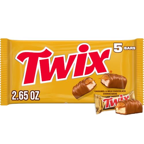 TWIX Caramel Fun Size Chocolate Cookie Candy Bar 3.28-Ounce 6-Count Pack