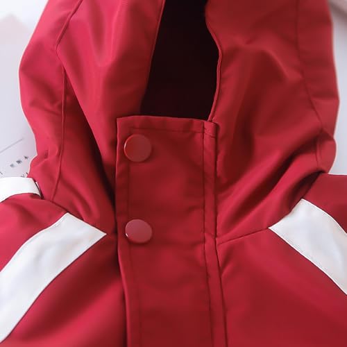 Boys' Hooded Jacket Color Blocking Windbreaker Outerwear Toddler Girls Fall Long Sleeve Hooded Coat2