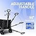 TANSTRIDER Collapsible Foldable Wagon, Folding Wagon with Wheel Heavy Duty with 180lbs Weight Capacity Lightweight Utility Camping Cart for Groceries Garden Beach Sports Fishing (Black)