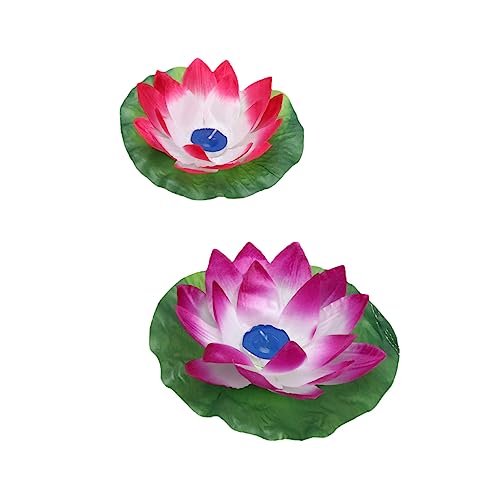 MAGICLULU 3pezzi Lampade Di Lotus Aromatiche Candele Galleggianti Stile Fiore Loto Aromatico Rosa Rosso Per Decorazioni Di Eventi e Fotografia