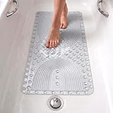 edihome, Alfombra Bañera Antideslizante, 90x41,5 cm, Alfombrilla Ducha,...