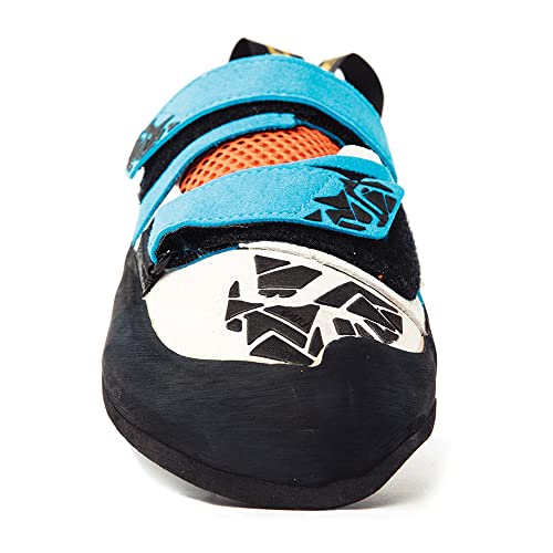 La Sportiva Mens Otaki Rock Climbing Shoes, Blue/Flame, 10.5-11 US, 44 EU4