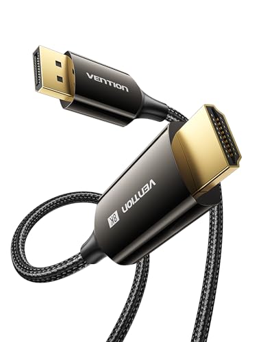Câble DP vers HDMI 8K 60Hz tressé avec support HDR 10 et HDCP 2.3 pour flux vidéo haute vitesse