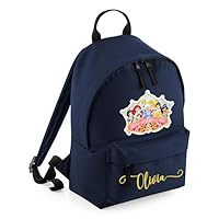 Getagift Princess Bag, Personalised Backpack, Gift for Kids-Girl, Toddlers Birthday Girl, 9 litres Mini Fashion Backpack for Nursery, Bookbags, Rucksack, Shoulder Bag.