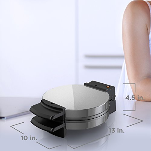 BLACK+DECKER Belgian Waffle Maker, Stainless Steel, WMB500,Silver - image 3