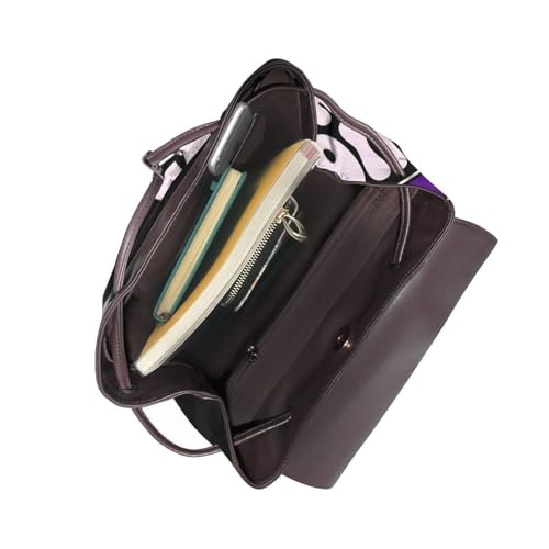 Gay Pride LGBT Rainbow Microfiber PU Leather Backpack Lightweight Daypack Bag for Travel Business Commute Gym4