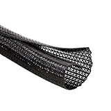 MGI SpeedWare Split-Sleeve Braided Wire Loom for Cable Management 25 feet (1/4