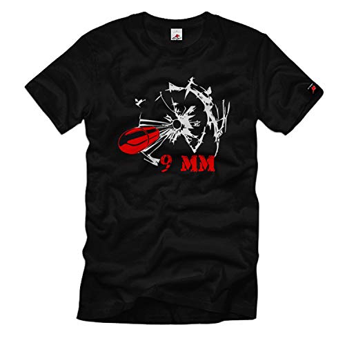 T-Shirt 9 mm Copytec feu d'armes XXXL noir pour en finir avec les hauts trop serrés