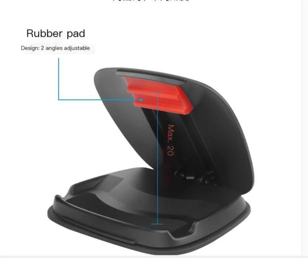 Porta Cellulare Auto, Supporto Universale per cruscotto per Auto Supporto per Culla Supporto Antiscivolo Adatto per Accessori Interni per Auto GPS Supporto Auto Universale