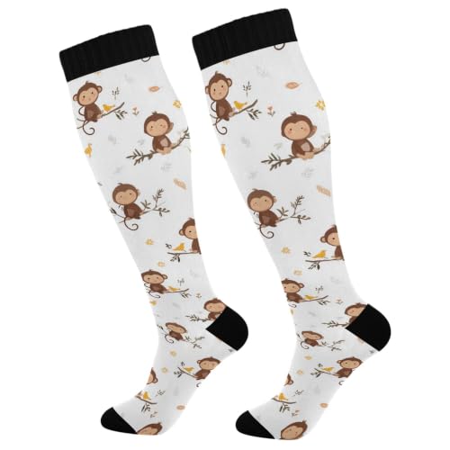 Image of Fisyme Socks for Women Men Warm Comfort Athletic Crew Running Hiking Cycling Compression Socks