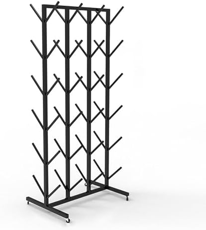 Multipurpose Commercial Display Rack for Boxing Gloves & Hand Targets - Space-Saving Fitness Equipment Organizer with Double-Sided Hooks for Home Gym & Studio Use