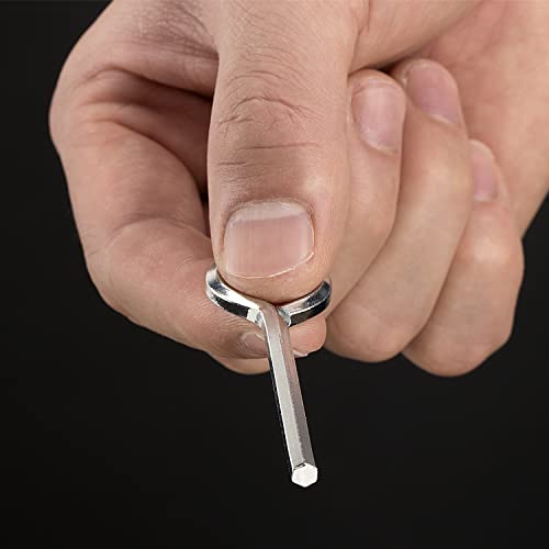 Pagow 10 Pack 5/32" Standard Hex Dogging Key With Full Loop, Allen Wrench Door Key For Christmas Festival Party Decoration Hurricane Protection Push Bar Panic Exit Devices(0.84" X 2.78") #TOP7
