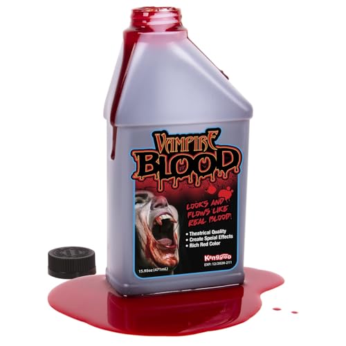 Kangaroo Fake Blood for Halloween, Special Effects Makeup, True Blood Color, 15.95 oz, Package May Vary