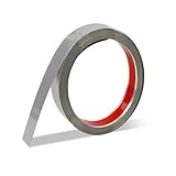 Breite 1.5cm Silber Edelstahl Zierleisten Selbstklebend, Zierstreifen Klebeleisten Metallband Metallleiste Leisten Wandleisten Selbstklebend Rahmen DIY Dekoration für Wand Decke Möbel Spiegel