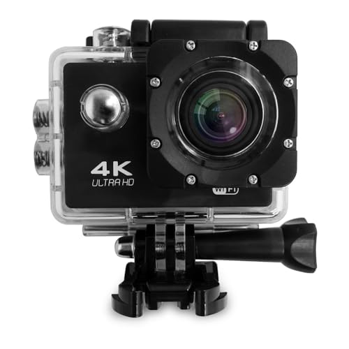 Image of ORLOV GoPlus Cam Pro 4K Action Camera | WiFi | Wide-Angle Lens | 30m Underwater Waterproof Vlogging Camera | with Complete Accessories Kit for YouTube Vlog, Bike Helmet Motovlogging & Travel