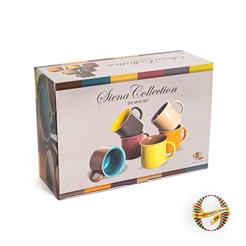 Set de 6 mugs cerámicos jumbo 20 oz miniatura 6