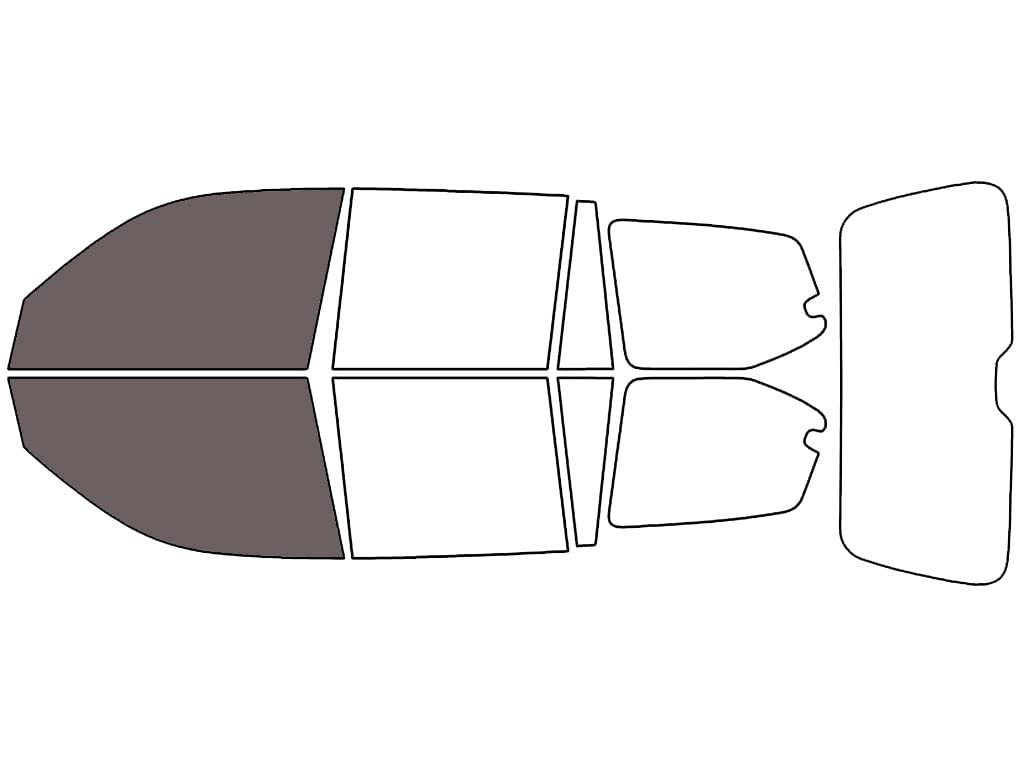 Rvinyl Window Tint Kit Compatible with Lexus Gx 2003-2009 - Front Precut Kit - 35%