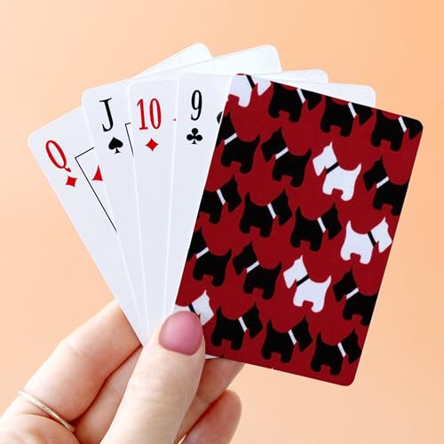 Cartas Póker Scottish Terrier tamaño estándar miniatura 4