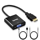 HDMI To VGA, fitTek® HDMI Converter, VGA Adapter, HDMI to Vga Adapter, HDMI Vga Adapter , HDMI to VGA Converter with Audio