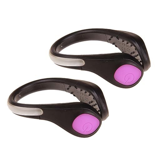 Yardwe Useful Night Running Lamp 2pcs Led Flash Shoe Clips Weatherproof Shoe Clip Lights for Runners and Bikers
