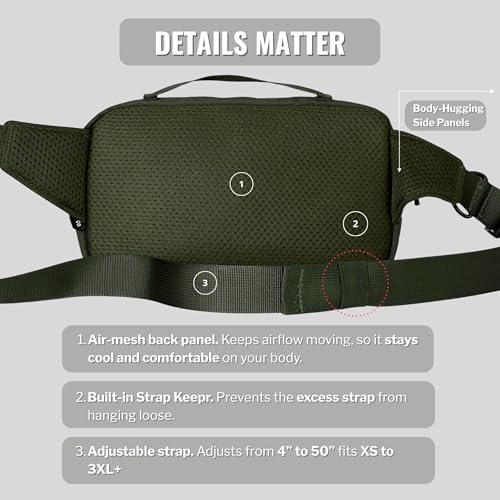 Dog Walking Crossbody Bag Olive